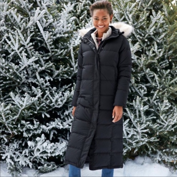 Womens L.L.Bean L. L. Bean Long Coat Winter Puffer Coat Size Medium  iuu.org.tr